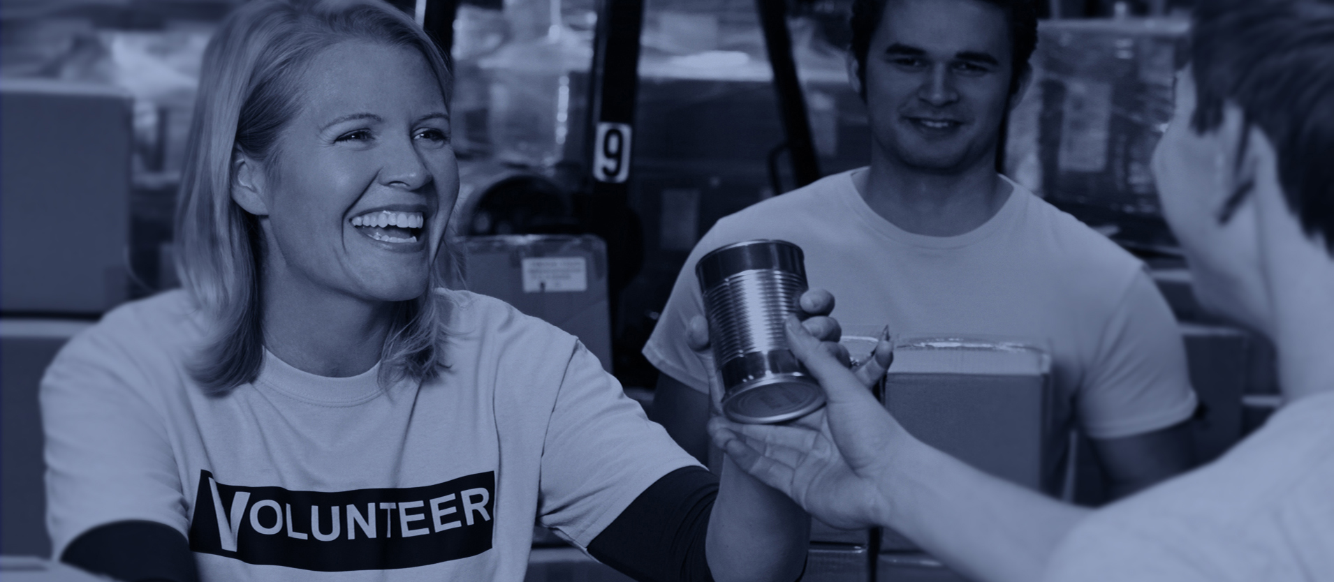 Volunteers (Blue) Image Image Banner