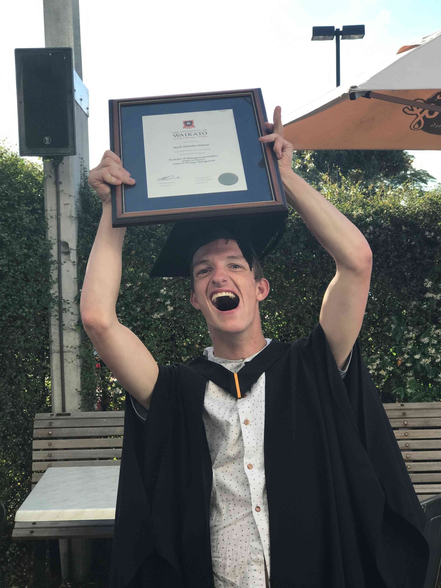 Mark Wilson graduation